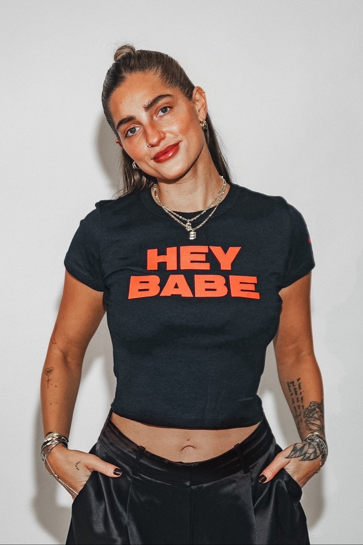 HEY BABE BABY TEE